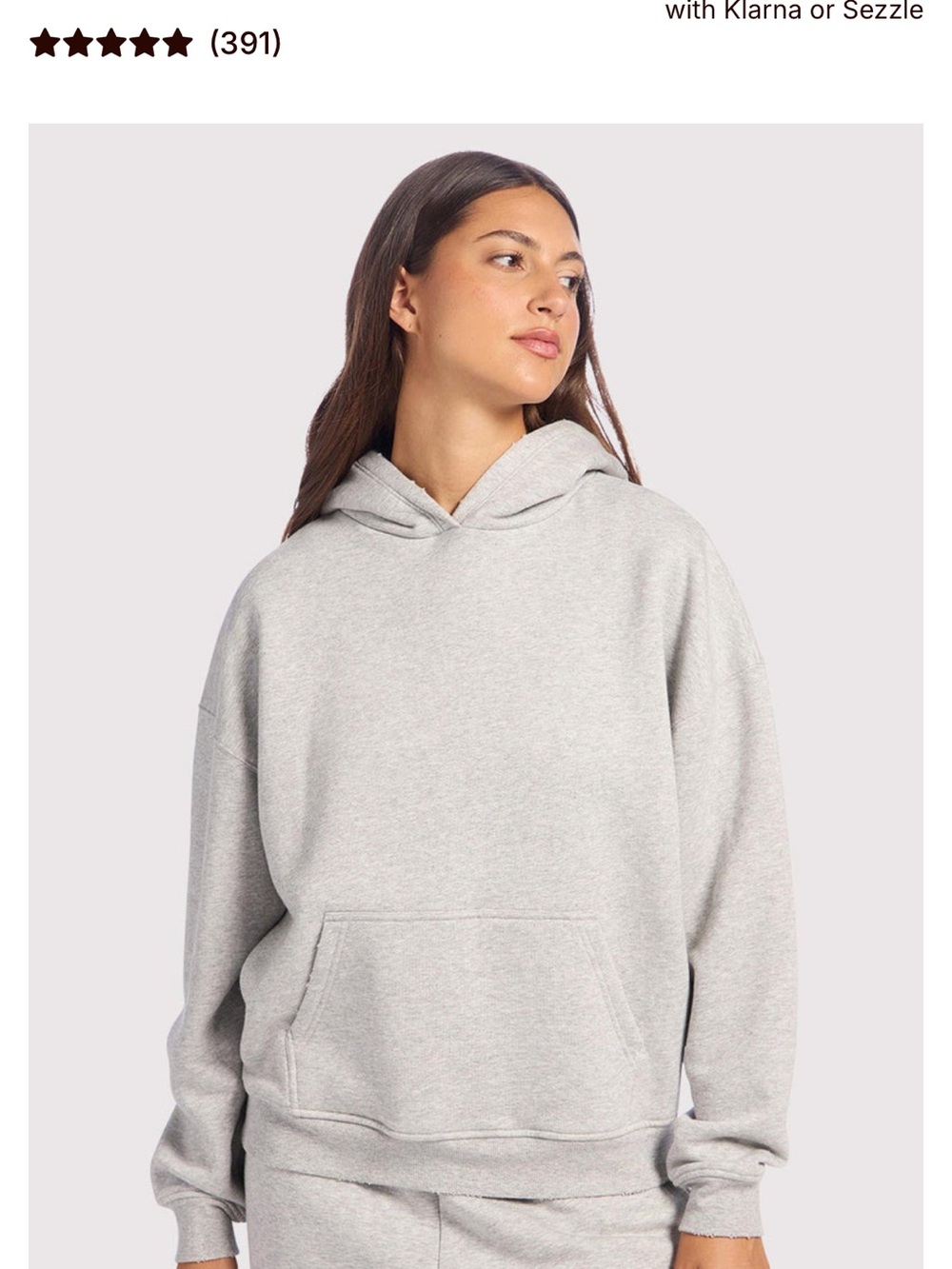 nuuds Vintage Fleece Heather Gray Hoodie Sweatshirt